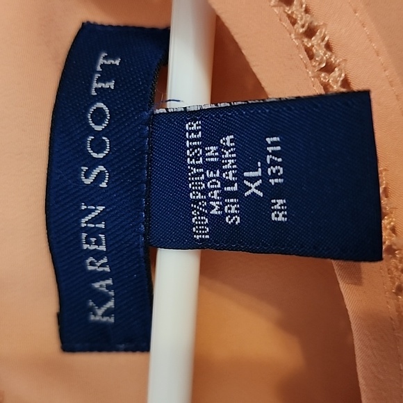Karen Scott Short Sleeve Blouse szXL - Picture 3 of 4
